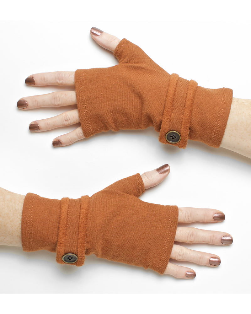Fingerless Gloves - Cinnamon